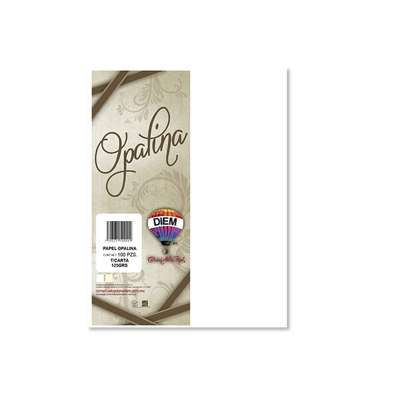 [22253] Papel Opalina T/Carta -Diem (Blanco, 125g)