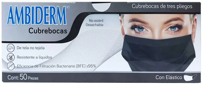 Cubrebocas Ambiderm c/50 -Ambiderm
