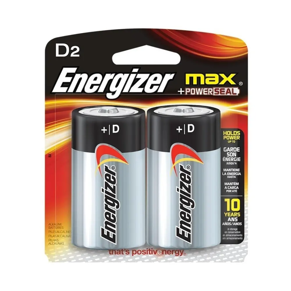 Energizer Pila D Grande Blister c/2