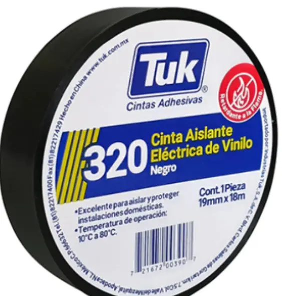 Cinta Eléctrica 320 Vinil 19mm x 18m