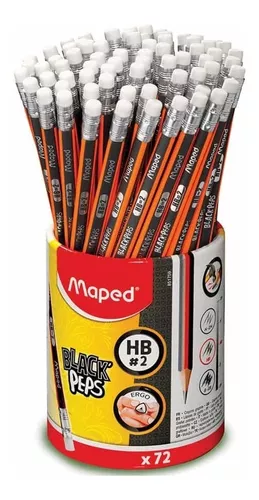 Lápiz Grafito Maped Black Peps HB  