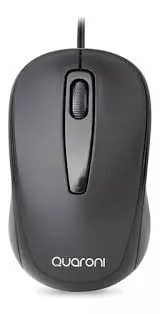 Mouse Optico MAQ02 Alambrico Negro -Quaroni