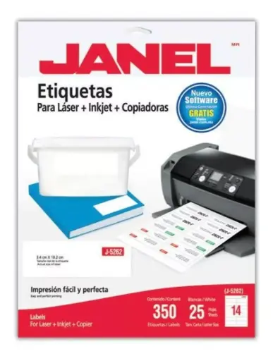 Etiqueta J-5262 T/Carta Laser