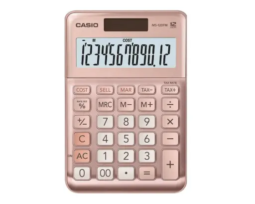 Casio Calculadora MS-120FM-PK Escritorio Rosa